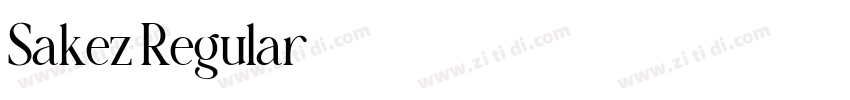 Sakez Regular字体转换 Sakez Regular字体转换